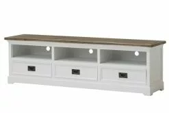 Tv-taso Kingston 160 Cm, Valkoinen/harmaa