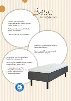 Runkosänkypaketti Base, 80x200 Cm -Muut kalusteet Myynti 2023 base kuva 2